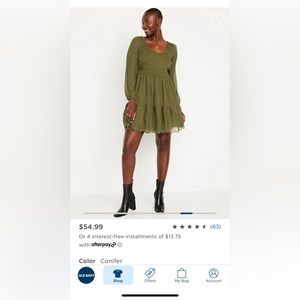 Old navy Long sleeve mini dress